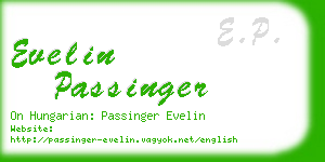 evelin passinger business card